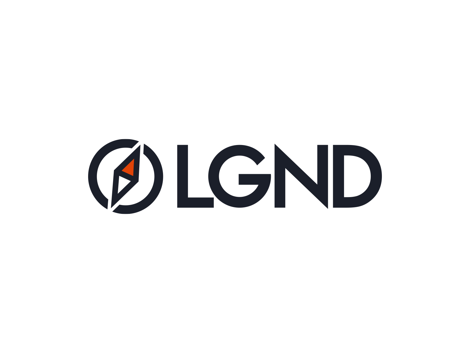 NEW - LGND Logo arrow arrows brand branding compass direction identity legend logo map type typography