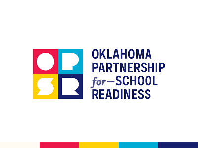 OPSR blocks brand branding custom lettering letters logo school typography