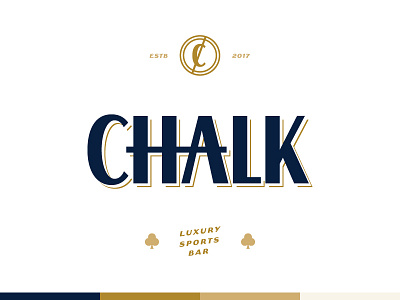 Chalk bar brand branding c chalk logo sports bar