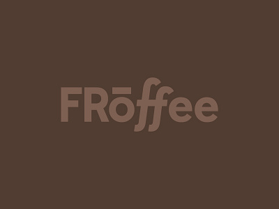 Froffee brand branding coffee f frozen latte logo