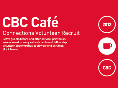 CBC Volunteer Recruit - System Design campaign directional sign signage system