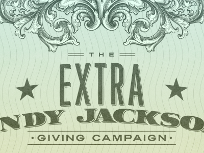 The Extra Andy Jackson campaign green money poster
