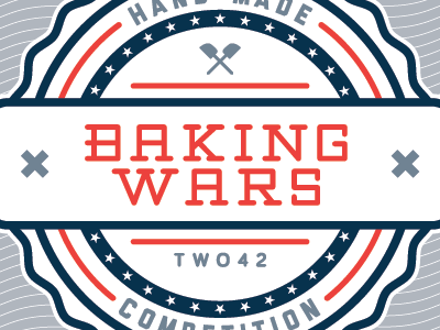 Baking Wars badge bake baking logo war wars