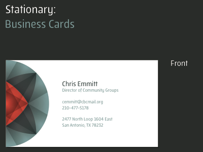 Community Groups: Business Cards