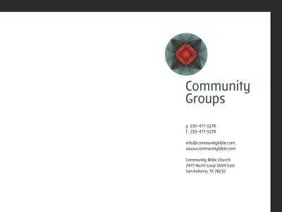 Community Groups: Letterhead