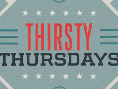 Thirsty Thursday Ad ad baseball bat diamond stars stripes