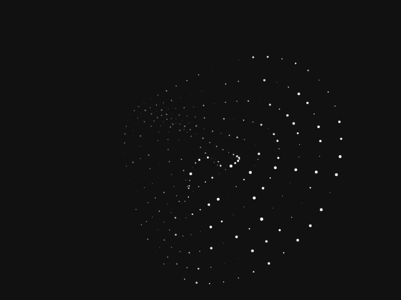 Radial Wave Engine animation circle javascript particle