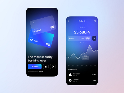 Banking App app banking design ios mobile mobiledesign ui uiux uiuxdesign ux webdesign