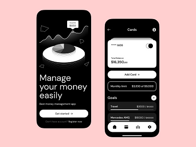 Money Management App app branding design illustration ios logo management mobile mobileapp money ui uiux uiuxdesign ux vector webdesign