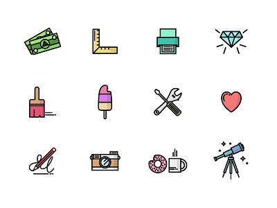 Bold Color Icons