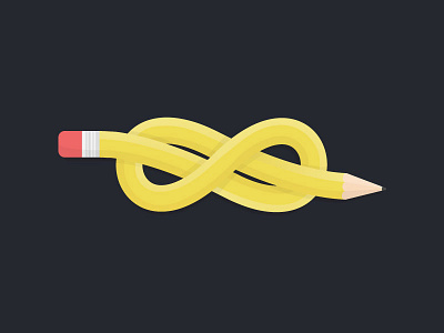 Pencil infinity knot pencil