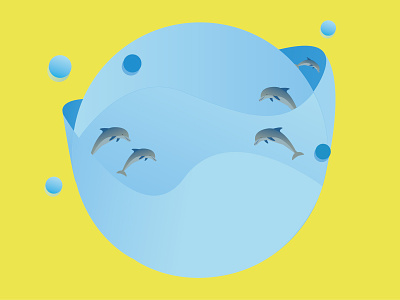 water planet graphic design illustration vector