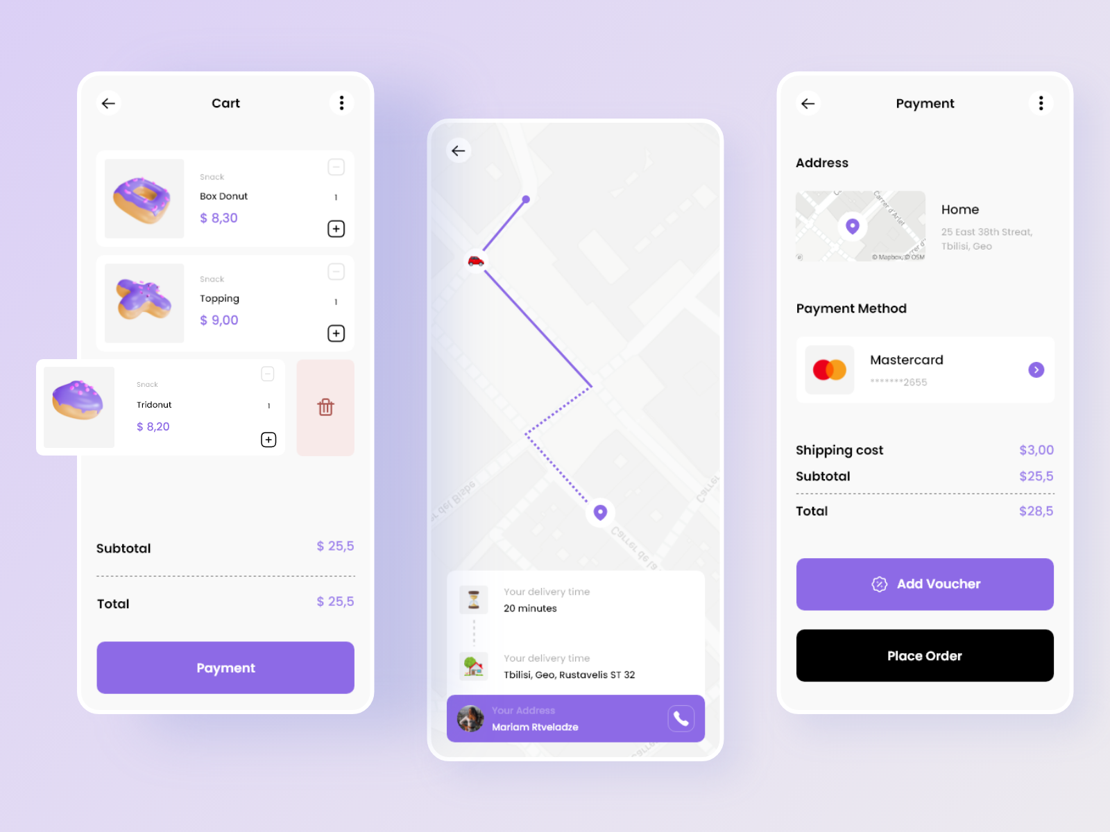 Food Delivery Service by Mariam Rtveladze on Dribbble