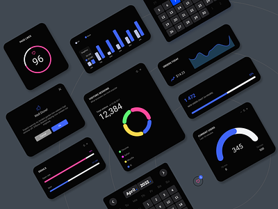 Dashboard UI Elements clean clean ui dark theme dashboard dashboard components dashboard elements design ui ui components ui elements uidesign ux uxdesign