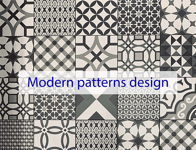 Modern pattern design adobe illustrator crazyworld844 freelancer graphic designer web developer