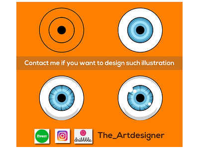 Vector Eye design in adobe illustrator adobe illustrator graphic design graphics hiredesigner illustration photos vectorart vectorgraphics