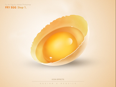 Fry An Egg by Photoshop egg icon illustration