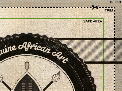Detail of the African Cartel business card