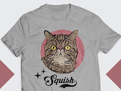 Squish - Cat Tshirt Design