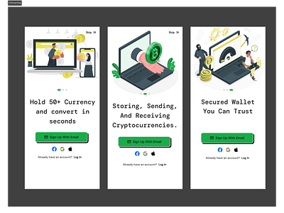 Onboarding For Crypto app