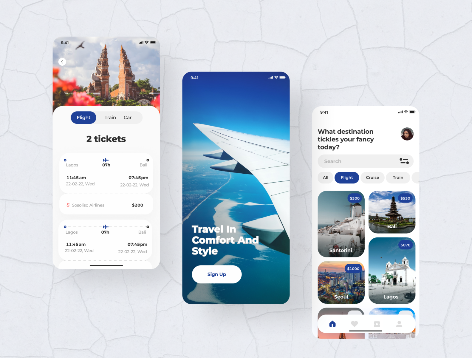 Flight Booking App UI by Trust OBAJEMINI on Dribbble