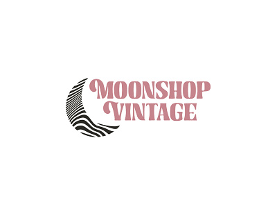 Moonshop Vintage brand brand identity branding design graphic design illustration logo