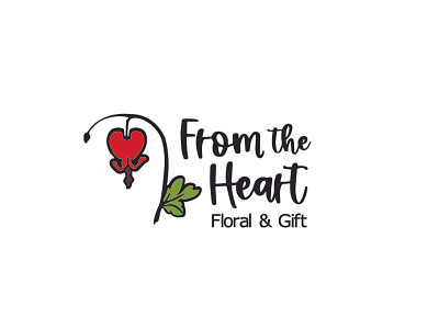 From the Heart Floral & Gift brand brand identity branding design graphic design illustration logo