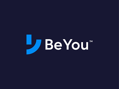 Logo BeYou branding clean design flat graphic design icon illustrator logo minimal typography vector