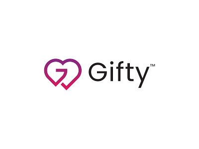 Gifty Logo Design branding clean design flat graphic design icon illustrator logo logos love minimal simple typography