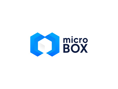 MicroBOX Logo Design branding clean design flat graphic design icon illustration illustrator logo minimal typography vector