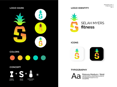 Gradient Pineapple Logo Design adobe illustration adobe illustrator branding design fitness branding fitness logo gradient design gradient logo icon logo logo designer logo designer for hire logodesign logos pineapple portfolio typogrpahy vector