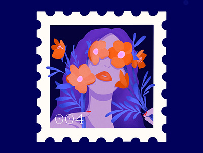 Bloom design flatillustration floral icon illustration logo procreate stamp vector