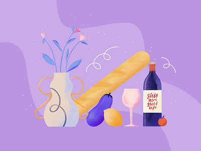 Still life abstract flatillustration illustration procreate stilllife