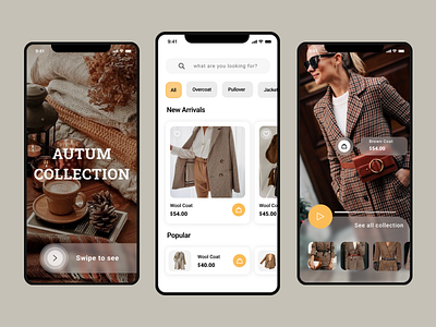 Online Shop app design ui ux