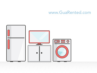 Home appliances illustrations appliances fridge home illustrations rent tv washing machine