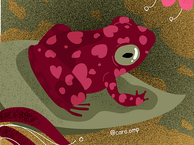 Little heart frog