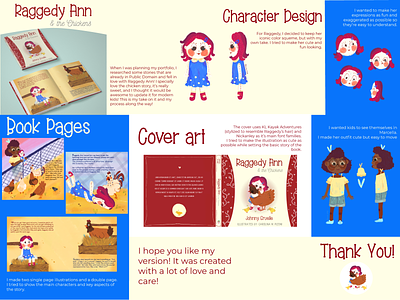 Raggedy Ann and The Chickens - Book Illustration and Design