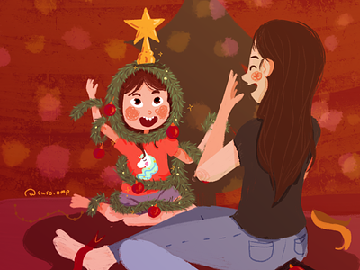 Christmas Fun children book illustration childrens illustration christmas cute decorations holidays illustration
