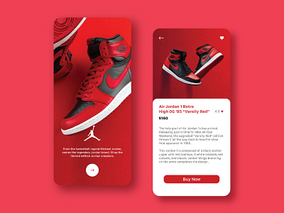 Sneaker App app app design ecommerce app ecommerce design mobile app product design ui ui design uiux ux ux design