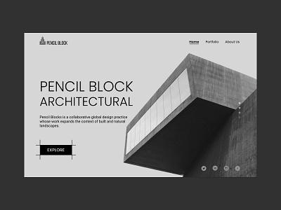 Minimalism Architecture Landing Page branding design illustration minimalism product design ui ui design uiux ux ux design website concept website design website inspiration website interface