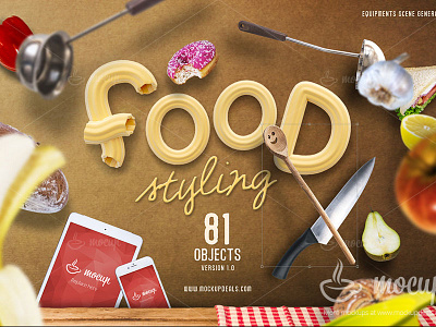 Food Styling PSD Scene Generator chef food ipad iphone kitchen macbook pro mock up mockup mocup psd psd template