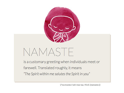 Namaste debut metamonks namaste typography