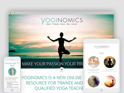 Yoginomics web design wordpress yoga yoginomics