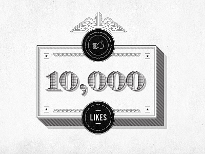 10000 facebook lettering likes type design typography