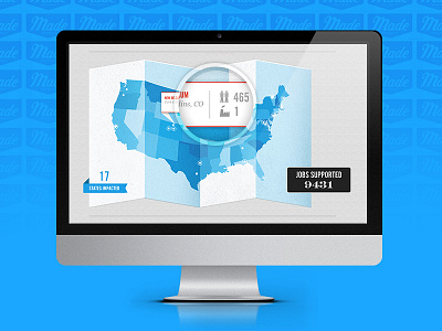 Made Movement advertising illustration infographic map united states website