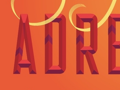 Adrenaline (Detail) illustration lettering typography