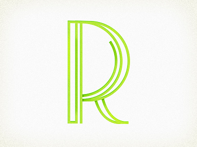 R lettering r type design typography