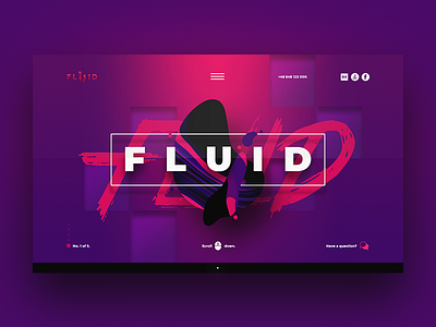 Web fluid shot design