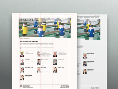 Layout team page about business chancellery grid layout minimal responsive team webdesign