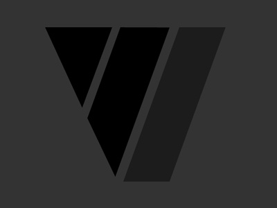 Visual Industries Logo css3 dark idea logo triangle